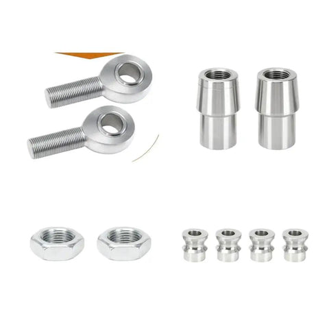 Premium Heavy Duty Heim Joint Rod End Kit 7 8 Inch 2 Pack compatible parts including nuts and rod ends for 4x4 diesel trucks.