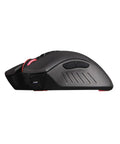 Side view of Wireless Gaming Mouse R30 with Ultra Responsive Performance, adjustable DPI up to 5000, RGB backlit, ergonomic grip.
