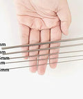 VIGAN stainless steel spring wire set with multiple diameters (0.8–3 mm) in silver
