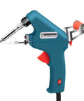 60W Handheld Soldering Iron With Automatic Tin Feeding Soldering Gun For DIY Electronics And Home Repair Fast Heating Ceramic Core Lead Free Tip Anti Oxidation Portable Welding Tool, blue and red gun design