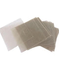 Pack of 100 transparent mica insulation sheets for DIY experiments, thin and lightweight, thermal conductor, high temperature resistant.