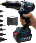 Built Tough Cordless Rivet Nut Gun Set For Automatic Pop Rivet Work And Hella Handy M3 Through M12 Installation Kit with 26V battery.