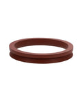 Beefed Out Fkm Fluororubber Rotary Shaft Seal Water Cuff for VA series, durable red gasket for industrial use.