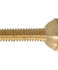 8/32 Brass Ball-Head Thumb Screws, 3/4 Inch Thread Length, Unfinished, Easy Grip