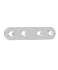 8 Piece Black Straight Brace Brackets for Cabinet Hinge Repair Plate 3 Inch Stainless Steel Flat Mending Plates Heavy Duty