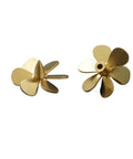 Beefy Copper Propeller Set For Small RC Boats Submarines And Tug Boats 20x2mm 6 Paddle Fits 20mm Shaft Hole Durable Copper Props Quick Attach And Smooth Thrust