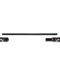 Stainless Steel Front And Rear Driveshafts For 1/10 Scale RC Crawlers, 68 To 229mm Adjustable, Cut To Length, Two Piece Set, Heavy Duty Shaft Kit For Capra GSPEED Element LCG Rigs And DIY Scalers, black RC drive shaft parts