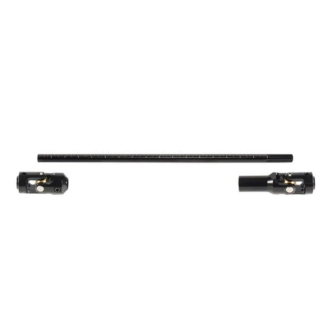 Stainless Steel Front And Rear Driveshafts For 1/10 Scale RC Crawlers, 68 To 229mm Adjustable, Cut To Length, Two Piece Set, Heavy Duty Shaft Kit For Capra GSPEED Element LCG Rigs And DIY Scalers, black RC drive shaft parts