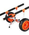 Heavy Duty Kayak Cart With 450 Lbs Load Capacity Detachable Canoe Trolley Adjustable Width Nonslip Support Foot 12 Inch Solid Tires