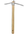 Heavy Duty Garden Hoe And Fork Combo With 3.25 Inch Stainless Steel Blade Head And 4 Prong Fork Rust Resistant Japanese Style