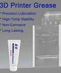 3D Printer Grease 1oz High Temperature Lubricant For Linear Rods Bearings Z Axis And Lead Screws Non Corrosive Long Lasting Maintenance