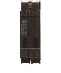 Q2020NC Two Single Pole 120 Volt Non Current Limiting Circuit Breaker 20 Amp Black For QT Style Plug In Panels, front view