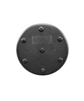 Bottom view of Heavy Duty Tapered Wall Bucket With Four Pockets For Pros, showing durable HDPE top ring, 12 inch high mouth