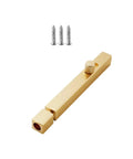 Tough As Nails Rustproof Slide Bolt Latch for Outdoor Garden Gates with 120mm design and screws for wood mounting.