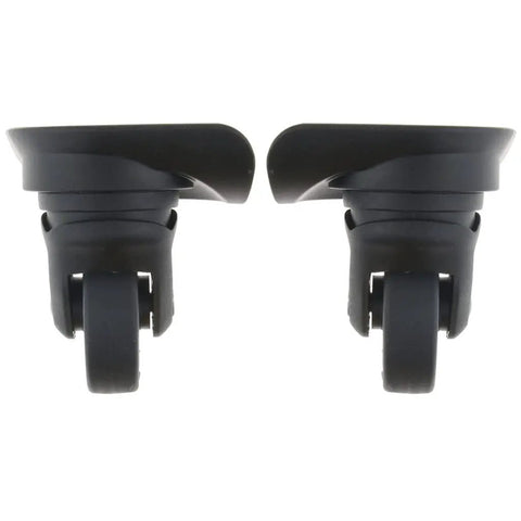 Tough As Nails Universal Luggage Spinner Wheels Pair Silent Rolling Suitcase Caster Replacement close-up of dual bearing wheels