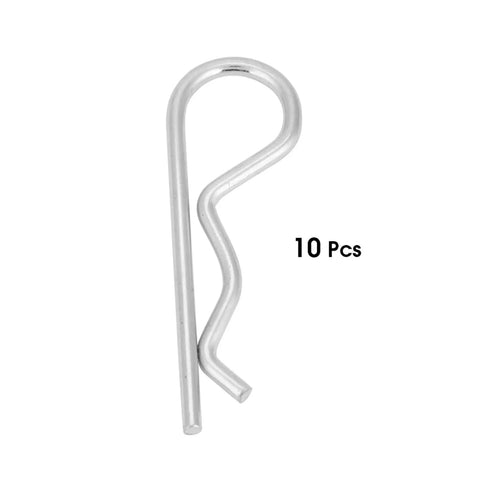 Clevis Pin and Cotter Pin Assortment Kit With Zinc Plated Hitch Clips For Trailers Lawn Mowers And Trucks Includes Multiple Sizes, single clip
