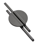 Top Tier Slick Round Cabinet Door Handle And Kitchen Drawer Pull With Heavy Duty Gold Grey Zinc Alloy For Rooms And Closets No Fuss Install Comes With Matching Hardware Pieces - matte grey finish, close-up view.