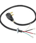 Genuine OEM PT400L Dryer Power Cord Replacement 4 ft long with 4-prong plug and strain relief, replaces 4396060 4396060R W10834027.