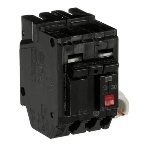 30A Double-Pole GFCI Circuit Breaker THQL2130GFTP 120/240 VAC, self-test, molded case for residential and commercial use.
