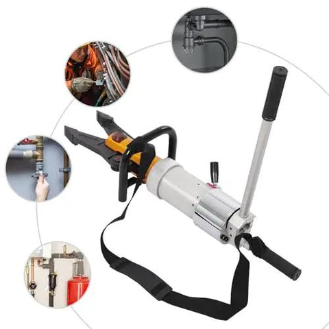 Straight Up Badass 360 Rotating Hydraulic Spreaders And Shears 18 Ton Cutting Force portable tool with aluminum casing and handle.