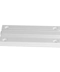 Removable Table Leg Bracket Sleek Aluminum Support Stand For Rv Motorhome And Yacht Road Trips straight view of anodized aluminum base with holes.