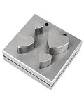 4 Piece Heart Shaped Disc Cutter Set For Jewelry Making And Metal Craft 11 mm To 25 mm high density steel with four heart sizes