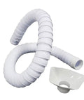 Husky Flexible Welding Fume Extraction Hose With Sturdy Square Hood For Shop Smoke Capture slick POM tube bendable design