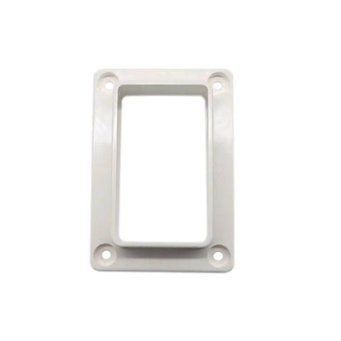 Top Shelf 2 Pack Slotted Handrail Bracket Kit For White Vinyl Fencing 2 By 3 5 Inch Post Mount included white vinyl bracket.