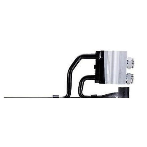 Premium Transmission Oil Cooler Kit For Jeep Cherokee 2014 to 2018 SBTCH4050146 Model With 2.4L And 3.2L Engines Perfect Swap To Keep Your Ride Cool And Running Smooth Like New Again, silver cooler with black hoses