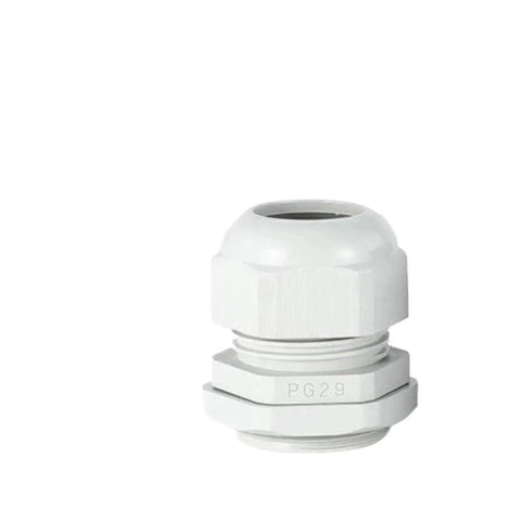 Single rugged waterproof cable gland kit nylon M25 IP68 electrical connector for outdoor, garden, and marine projects.