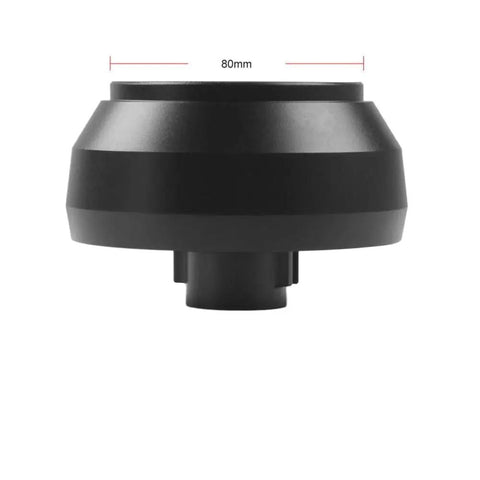 Fast Steering Wheel Quick Release Kit With Short Hub Adapter For FRS And BRZ, 80mm black aluminum hub, side view