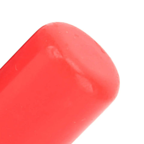 Close-up of red Durable Silicone Intake Vacuum Hose Cap Kit 16mm Inner Diameter Universal Car End Plugs For Engine Vent And Oil Lines Red 10 Pack Heavy Duty Vacuum Hose Covers For Under Hood Protection And Quick Leak Prevention