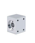Aluminum Block For 8mm Bore T8 Lead Screw Nut Housing Bracket Fits 3D Printer Parts Trapezoidal Leadscrew Conversion Nut Seat Silver