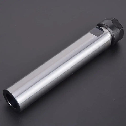 Long Shank ER Collet Chuck Holder For CNC Lathe And Milling 150mm Straight Shank ER20A150L on black surface