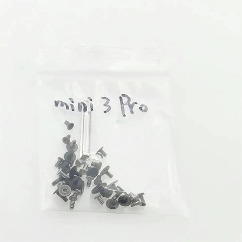 Carbon Steel Drone Body Screw Kit For Mini 2, Mini 3, Mini 3 Pro, And Mini 4 Pro with rust resistant screws in plastic bag