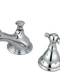 Polished Chrome Widespread Bathroom Faucet With Dual Levers Solid Brass Construction No Drip Ceramic Disc Deck Mount Three Hole
