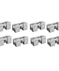 Eight pieces of V Type Welding Jig Magnetic Clamps Fixture Set, Adjustable Weld Holders With V Pads For Doors And Window Frames