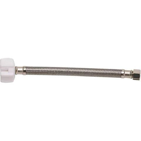 Click Seal Braided Stainless Steel Toilet Connector No Fuss Easy Install Leak Free Three Eighths Inch Female Compression