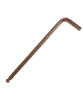 Top Notch Hex Key Wrench Set With Ball Head Ends Features Massive Range From Three To Fourteen Millimeters Perfect For Any Tough Bike, Car, Or Home Repair Job You Be Doing Without Breaking A Sweat Today. Single brown steel L-shaped hex key with ball end