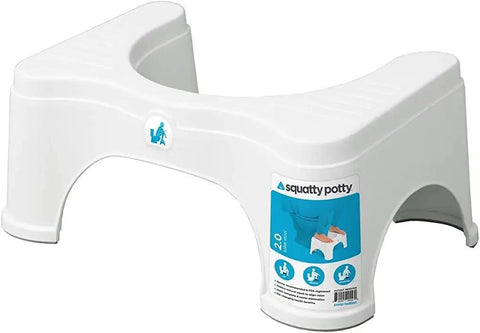 Toilet Stool 2.0 Base 7 Inch White for Natural Elimination, features durable design and non-slip base, doctor recommended comfort.