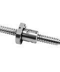 32mm Anti Backlash Ball Screw SFU3205 RM3205 with 5mm lead and 560mm length, close-up view of metal nut and standard end machining for BK BF25