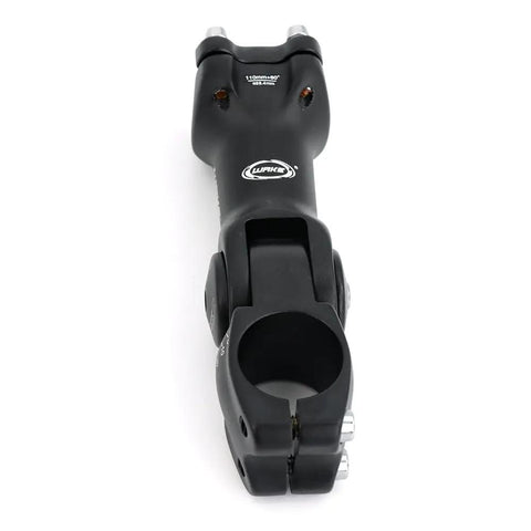 Adjustable 25.4mm Bike Stem 110mm, 0-60 Degree Tilt, CNC 6061 Aluminum MTB Stem in black for Mountain Bikes