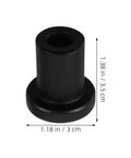Sliding Barn Door Wall Track Spacers Kit 3 PCS Carbon Steel Heavy Duty Supports black spacer with measurements shown