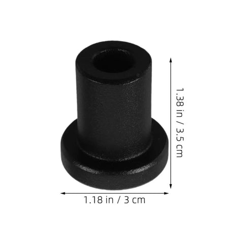 Sliding Barn Door Wall Track Spacers Kit 3 PCS Carbon Steel Heavy Duty Supports black spacer with measurements shown