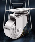 Premium Heavy Duty Stainless Steel Caster Wheels Roll Smooth With Quiet 40mm Casters For Workbench Furniture And Cabinet close-up view