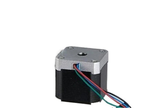 Nema 17 Stepper Motor Linear Actuator With Hella Smooth Electric Push Rod Delivering Rock Solid 90Kg Thrust For Badass Heavy Duty Automation Projects Moving At A Snappy 23 Mm Per Second Rate, showing motor with wires.