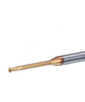 Premium HRC55 Carbide Ball End Mill 2 Flute With Extra Long Nose For CNC Finishing And Woodworking close-up view.