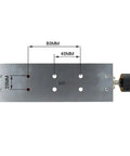 Heavy Duty 100Mm Aluminum Jaw Vise For Engraving Machines And Cnc Routers Features flat nose design with M5 screw holes.