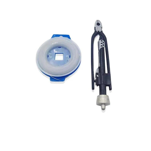 Stainless Steel Aircraft Lock Wire Twisting Tool Set with heavy duty jaws and wire spool for aircraft maintenance and industrial applications