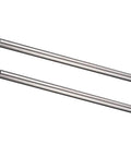 Bilaida 304 stainless steel tubes, 12.5mm OD, 1.5mm wall, 440mm length, 2 pcs, angled view